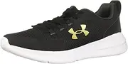 [Under Armour] Men's Essential Walking Shoe, Black (006)/Metallic Gold, 10.5