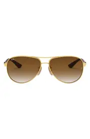 Ray-Ban 61mm Gradient Pilot Sunglasses