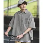 -CLOSER- HECT BIG REGULAR COLLAR LOGO S/S DENIM SHIRT 短袖 襯衫