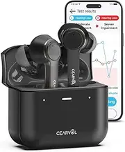 [Cearvol] Diamond X1 OTC Hearing Aids Rechargeable with Bluetooth Customizable App Hearing Test, 4 Hearing Modes, Noise Reduction, for Mild to Moderate Hearing Loss, Black