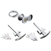 Garage Door T Handle Lock with Keys Campers Shell Lock and Keys Enduring