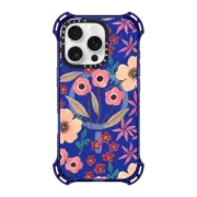iPhone 16 Pro Bounce Case MagSafe Compatible Pink Floral