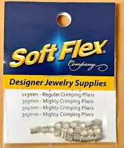 Soft Flex Sterling Silver 3x3mm Crimp Tube/Beads 20 PCS