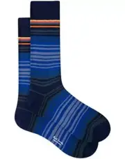 NWT $35 Paul Smith Men's “Yann” Stripe Crew Socks made in Italy.
