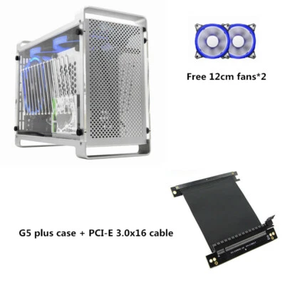 Metalfish G5 Plus ITX PC Case Aluminum Acrylic Side Computer Mini Cooling Case