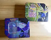 $65 SOLD OUT x2 LOT Azure Tins '25 Xerneas/Kyogre Surging Sparks Pokemon Collect
