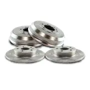 Front Rotors + Rear Drums Set for Mitsubishi Triton MQ MR 2.4L Front 294.2mm