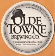 Olde Towne Brewing Co Beer Coaster Huntsville AL