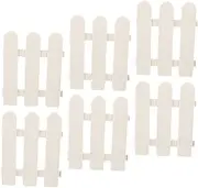 Milisten 6 Pack White Landscape Fencing Yard Fences for Garden Temporary Fencing Decorative Fence Flower Bed Edging Borders