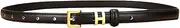 [Gudoye] Western Women Skinny Leather Slim Waistband Belt Dresses Jeans Coat Ladies Thin Leather Belt(Blak)