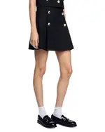 Sandro Short Pleated Skirt