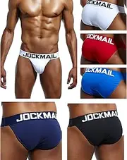 [JOCKMAIL] 5PCS/Pack Sexy Men Briefs Mens Underwear Pack Cotton Men's Briefs Pack