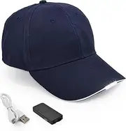 [UltraKey] Hands Free LED Baseball Cap, Light Glow Bright Women Men Sport Hat Dark for Outdoor Jogging Breathable Snapback Hats Hip Hop Party Holiday