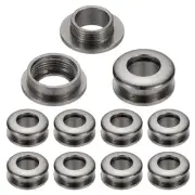 8mm(1/3 Inch) Brass Hole Eyelets, 10 Pcs Arc Surface Grommets, Black