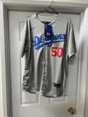 Mookie Betts Road Gray Los Angeles Dodgers Jersey Men's XLarge Jersey
