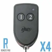 4 x NEW Genuine Airkey Air Key Garage/Gate Remote Control AK3TX2R/AK2 2 Button