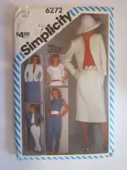 Simplicity 6272 Sewing Pattern Pants Skirt Jacket & Top Size 8 Miss UNCUT