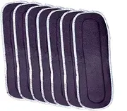 THE LITTLE LOOKERS� Wet free insert for diaper|Nappy Liners/ Charcoal Pad for Pocket Diapers| Polar Fleece 6 layered Pad for Cloth Diaper/ Nappies for Newborns/ Babies/ Toddlers (Grey, Pack Of 7)