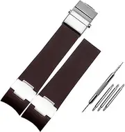 [KAVJU] 22x20mm DIVER and MARINE Waterproof Silicone Rubber watchband Wrist Watch Band Belt For Ulysse Nardin Man strap tools