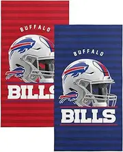 NORTHWEST NFL Buffalo Bills 2-Pack Beach Towel Set, 30" x 60" Each, Standard, Team Colors