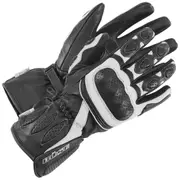 Büse Pit Lane Ladies Gloves, black-white, Size S for Women Black White