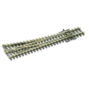 Peco SL-E395 N-Scale Code-80 #6 Right-Hand Turnout Medium Radius Electrofrog