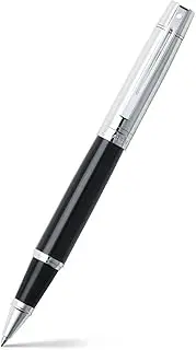 [Sheaffer] 300 Glossy Black Rollerball Pen with Bright Chrome Cap and Chrome-Plated Trim