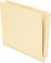 Pendaflex Laminate Spine Shelf File Folder, Straight Tab, 11 Pt Manila, Letter, 100/Box
