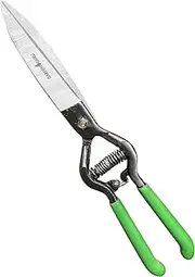 Garden Guru Hand Grass Shears Classic Forged Steel Garden Shears Comfort Handles Perfect for Edging Lawn, Trimming Shrubs and Flowers, Gardening, Landscaping