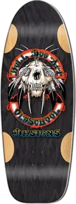 Bulldog Sabertooth Wes Humpston Black Stain Old School Skateboard Deck