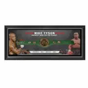 MIKE TYSON HAND SIGNED FRAMED HEAVYWEIGHT CHAMPIONS BELT FOREMAN ALI FLOYD