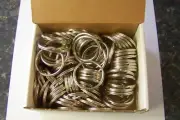 Lucky Line 76700 1-3/8" Split Key Ring Nickel-Plated Steel 100 Per Box