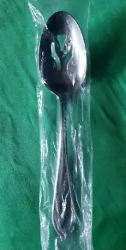 ARIANA 8 3/8" PIERCED TABLE SERVING SPOON - Yamazaki Stainless - new in bag