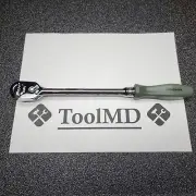 Snap-on Tools USA NEW 3/8" Drive COMBAT GREEN Hard Handle LONG Ratchet FHLD80