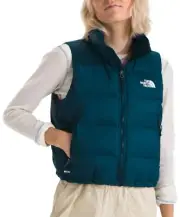2024 The North Face Hydrenalite Down Puffer Vest Womens Med Midnight Petrol NWT