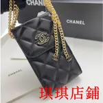 琪琪二手/CHANEL/香奈兒女生手機包 鑰匙包單肩斜挎包 側背包 鏈條包卡包實用性極強休閑手機包02121