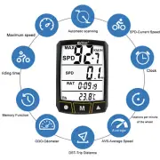 Waterproof Bike Computer Speedometer Cycle Odometer LCD Touch Screen Stopwatch