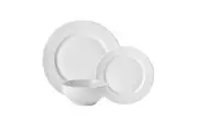 Wiltshire White Stipple Dinner Set of 12 - 12pc