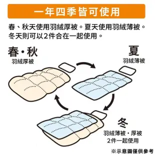 【NITORI 宜得利家居】羽絨子母被 冬被 NT-2 K2314 單人(羽絨子母被 羽絨被 被)