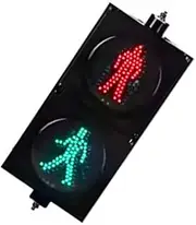 Traffic Signal,300mm(12in) Pedestrian Traffic Light,LED Pedestrian Traffic Signal,DC12-24V/AC100-240V Pedestrian Traffic Light,traffic Signal Light,Waterproof Traffic Light With PC Ho(Size:Ac100-240v)