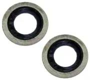 2 x OIL DRAIN SUMP PLUG WASHERS FOR LAND ROVER,MINI,PEUGEOT,SUZUKI,VOLVO