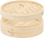20Cm Bamboo Steamer Basket Natural Handmade Bamboo Steamer for Cooking Perfect f