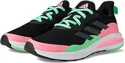 [adidas] Boy's Fortarun (Little Kid/Big Kid) Black/Black/Beam Pink 2 7 Big Kid M