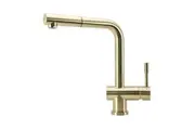 SWEDIA Sigge - Stainless Steel Kitchen Mixer Tap With Pull-Out - Brushed Brass PVD Finish