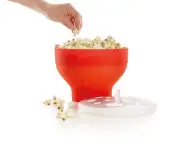 Microwave Popcorn Popper/Popcorn Maker, Red