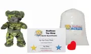 Make Your Own Stuffed Animal Mini 8 Inch GI the Camo Bear Kit - No Sewing Requir