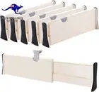 Drawer Dividers Organizer 5 Pack, Adjustable Separators 4" High Expandable from
