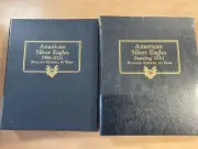 Whitman US American Silver Eagle Coin Albums 1986 - 2038 #3395 & #4898 SEALED