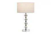 Emery Crystal Base Table Desk Lamp - White Shade