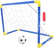 1 Set Outdoor Sports Toys Soccer Nets for Backyard Soccer Equipment Compact Soccer Gate Mini Football Gate Soccer Frame Backyard Soccer Goal Soccer Net Goal Net Abs Blue Hohopeti